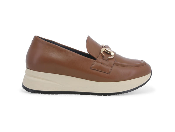 Melluso Mocassini Invernali con Accessorio Morsetto Tomaia Pelle Marrone R25077-238934